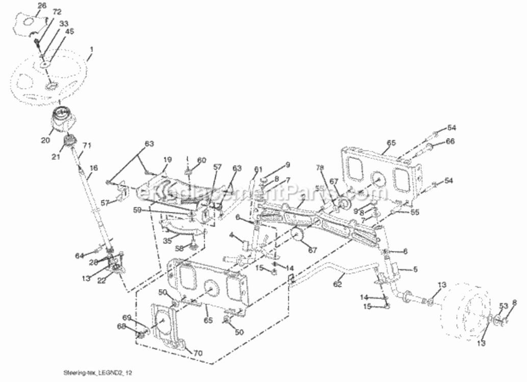 Page I Diagram and Parts List for PB195H42LT 2008-01 Husqvarna Lawn Tractor