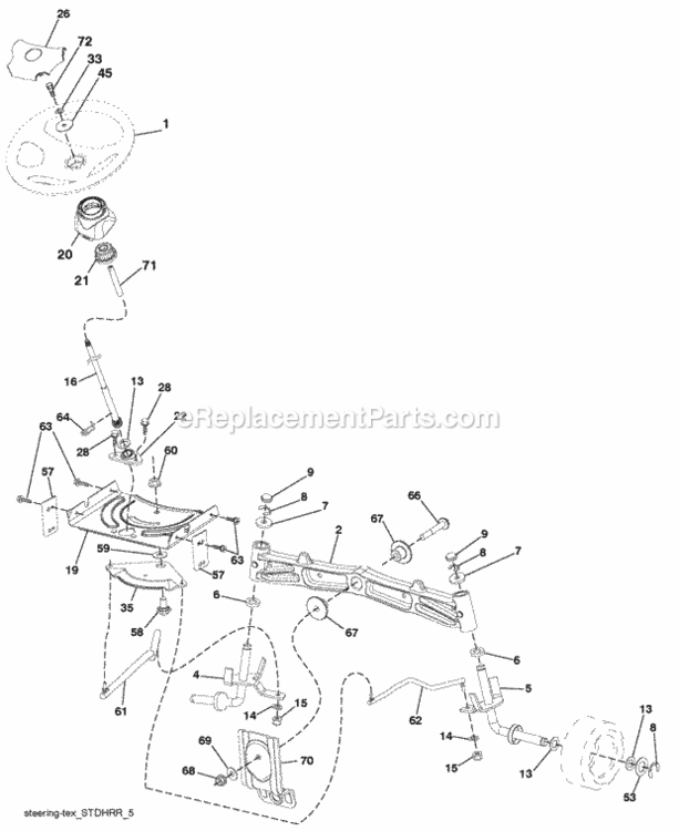 Page I Diagram and Parts List for PB195H42LT 2009-08 Husqvarna Lawn Tractor