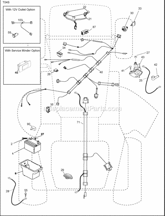 Page D Diagram and Parts List for PB195H46YTX 2008-04 Husqvarna Lawn Tractor