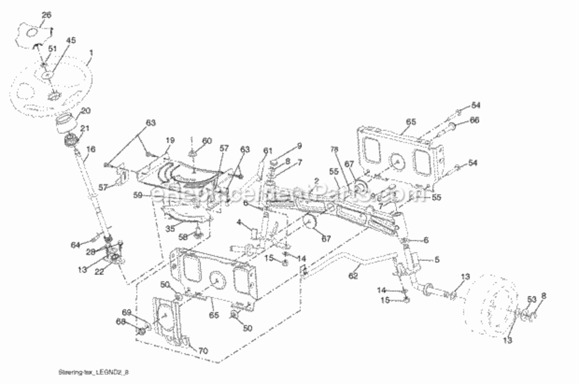 Page I Diagram and Parts List for PB195H46YT 2008-01 Husqvarna Lawn Tractor