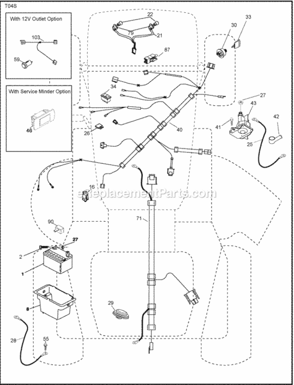 Page D Diagram and Parts List for PB195H46YT 96042005900 2008-04 Husqvarna Lawn Tractor