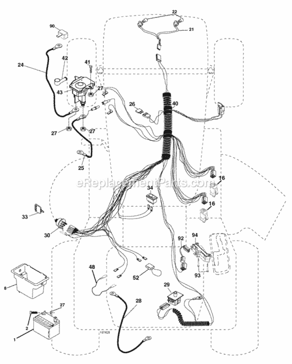 Page D Diagram and Parts List for PB19H42LTS 2006-03 Husqvarna Lawn Tractor