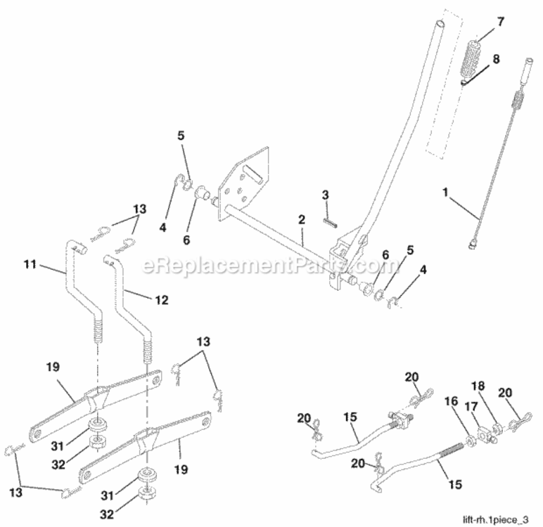 Page G Diagram and Parts List for PB19H42LTS 2006-03 Husqvarna Lawn Tractor
