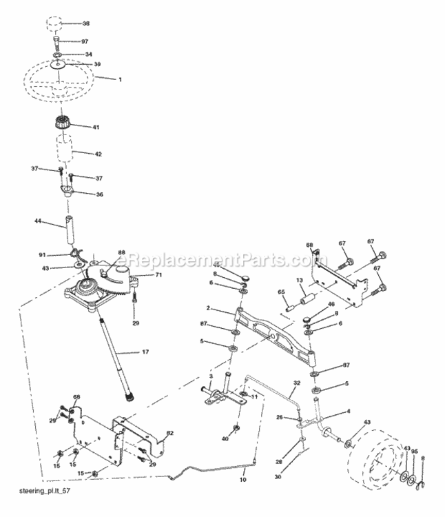 Page I Diagram and Parts List for PB19H42LTS 2006-03 Husqvarna Lawn Tractor