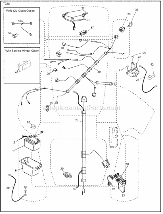 Page D Diagram and Parts List for PB2042YT 2010-01 Husqvarna Lawn Tractor