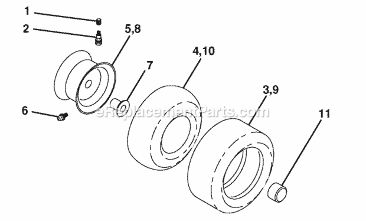 Page J Diagram and Parts List for PB20H46LT 2008-04 Husqvarna Lawn Tractor