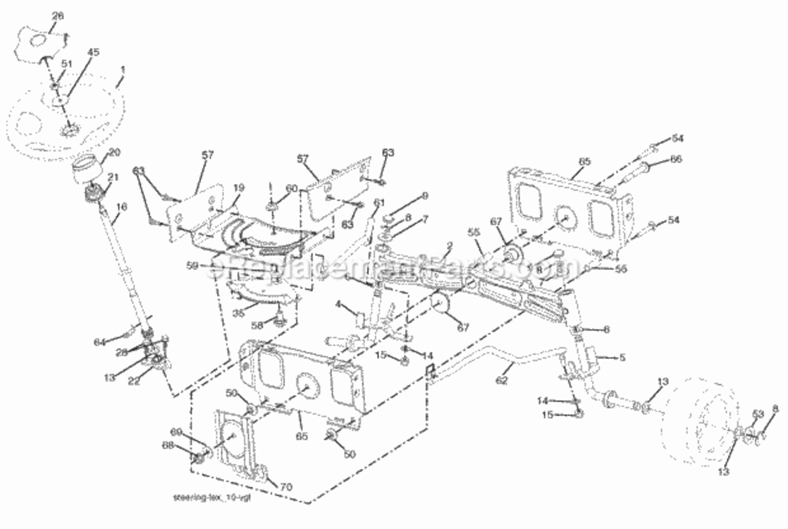 Page I Diagram and Parts List for PB20H46LT 2008-04 Husqvarna Lawn Tractor