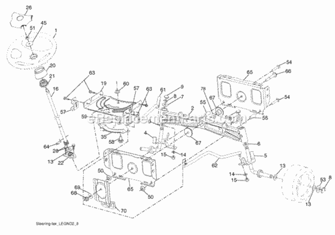Page I Diagram and Parts List for PB22H46YTX 2008-01 Husqvarna Lawn Tractor