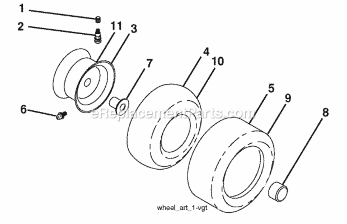 Page J Diagram and Parts List for PB22H46YT 2007-01 Husqvarna Lawn Tractor