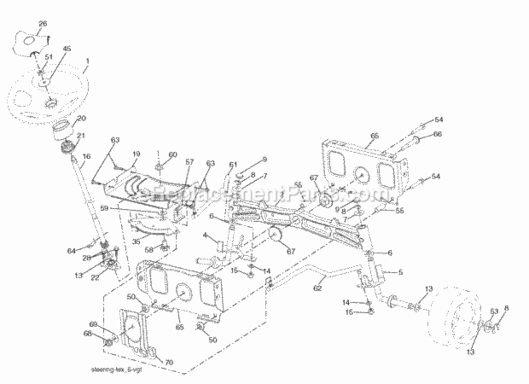 Page I Diagram and Parts List for PB22H46YT 2007-01 Husqvarna Lawn Tractor
