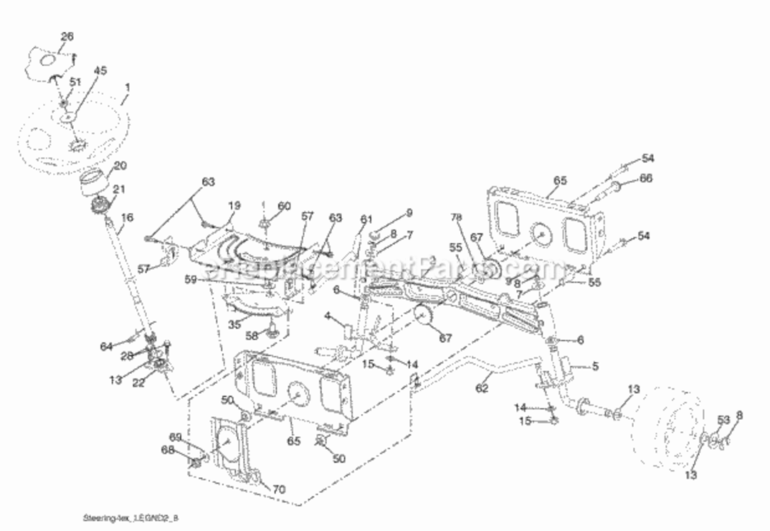 Page I Diagram and Parts List for PB22H46YT 96042003802 2008-01 Husqvarna Lawn Tractor