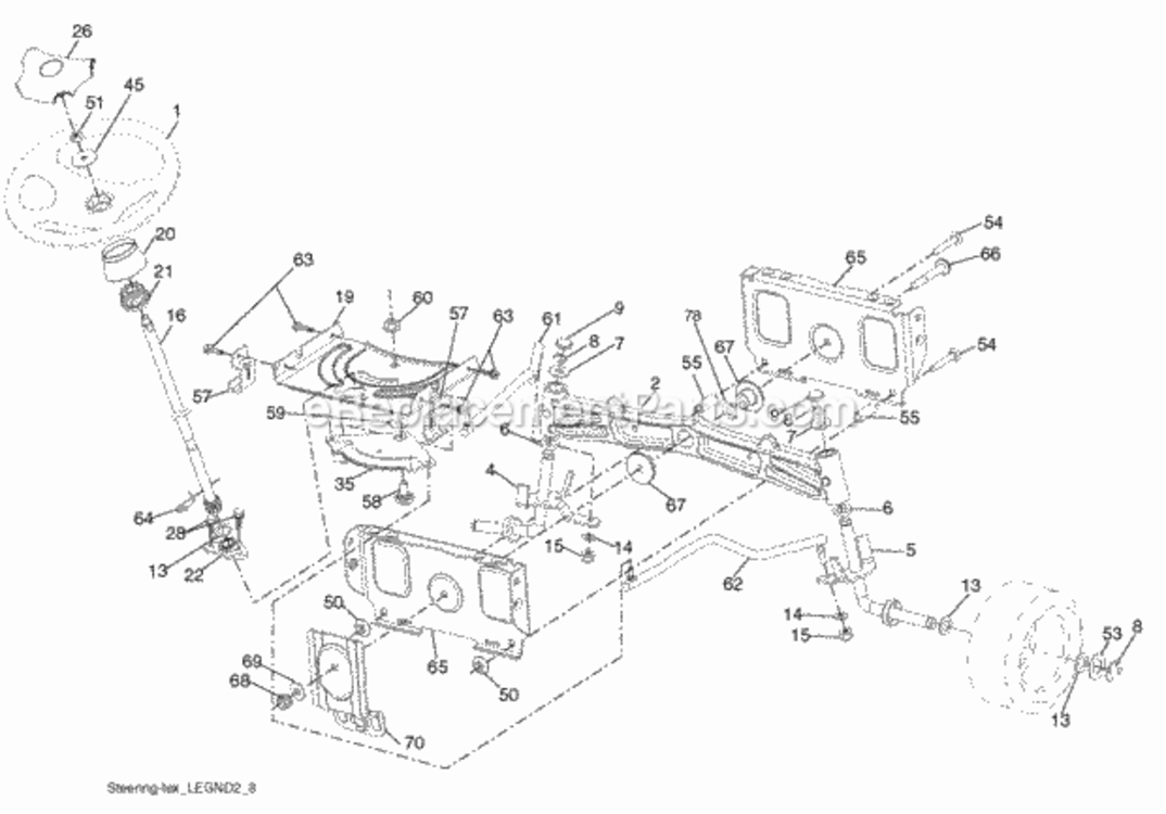 Page I Diagram and Parts List for PB22H46YT 96042003803 2009-09 Husqvarna Lawn Tractor