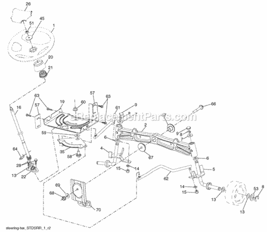 Page I Diagram and Parts List for PB22H46YT 2009-10 Husqvarna Lawn Tractor