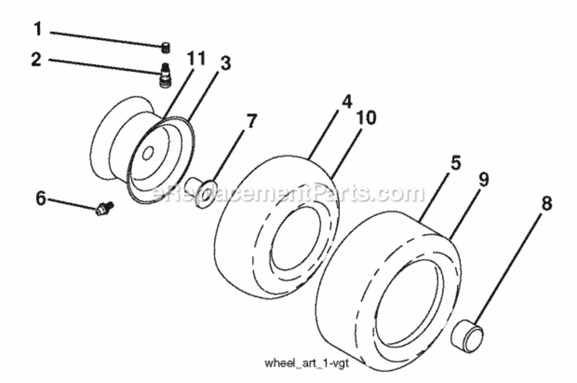 Page J Diagram and Parts List for PB22H48YT 2006-01 Husqvarna Lawn Tractor