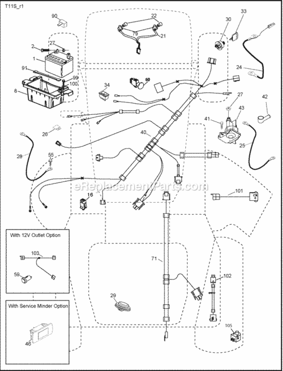 Page D Diagram and Parts List for PB22H54BFX 2007-12 Husqvarna Lawn Tractor
