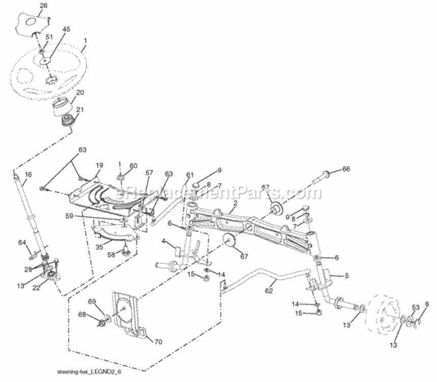 Page I Diagram and Parts List for PB22H54BFX 2007-12 Husqvarna Lawn Tractor