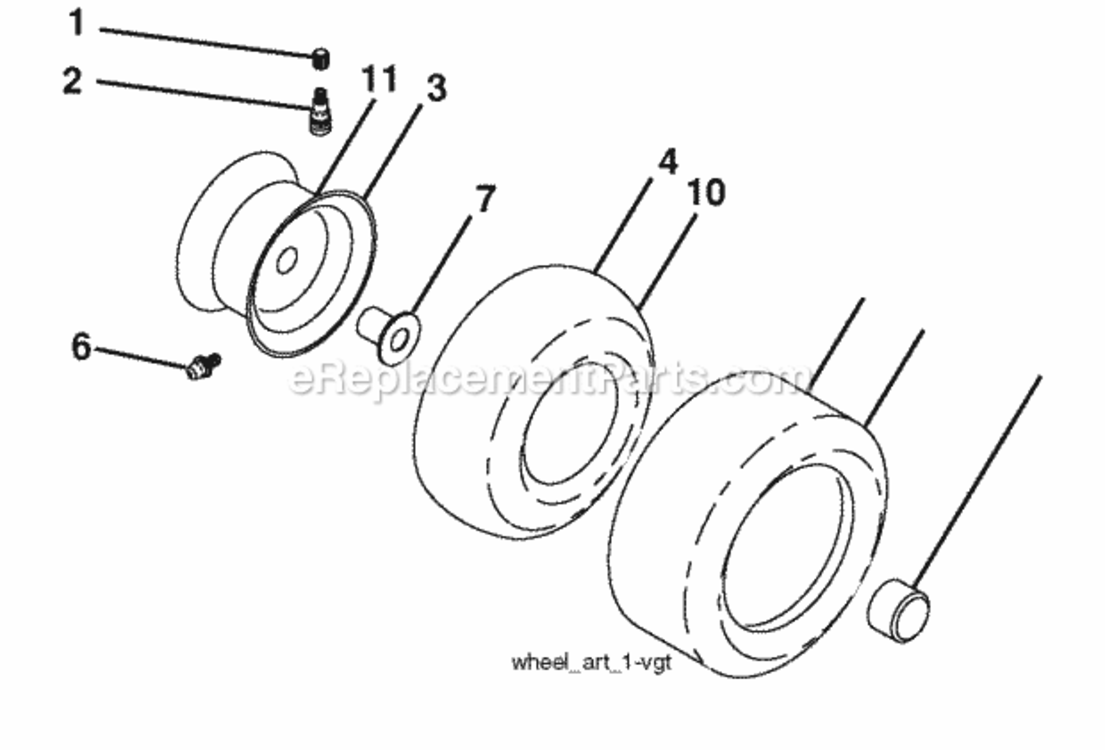 Page J Diagram and Parts List for PB22TH42YT 2007-10 Husqvarna Lawn Tractor