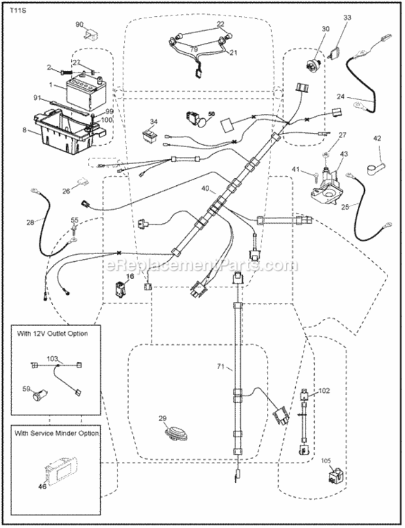 Page D Diagram and Parts List for PB23H48YT 2009-12 Husqvarna Lawn Tractor