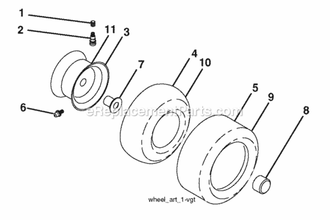 Page J Diagram and Parts List for PB24H54YT 2006-12 Husqvarna Lawn Tractor