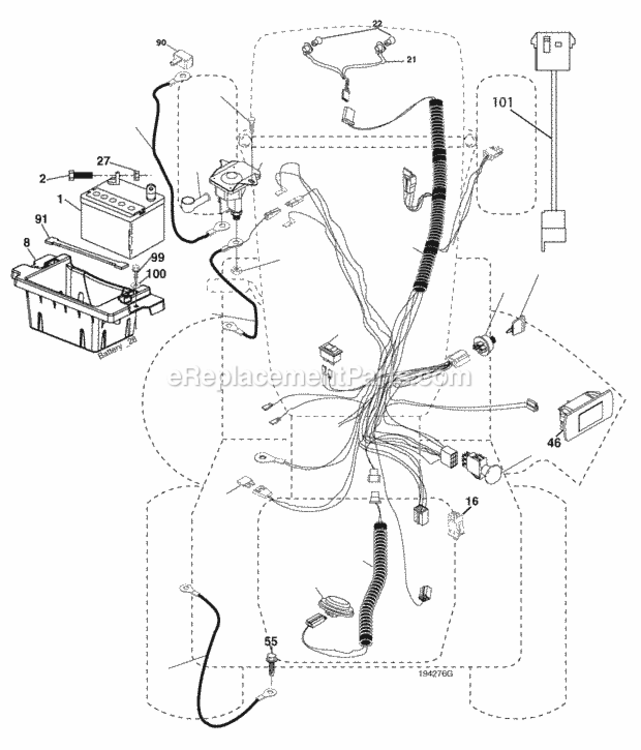 Page D Diagram and Parts List for PB24TH54YT 2007-02 Husqvarna Lawn Tractor