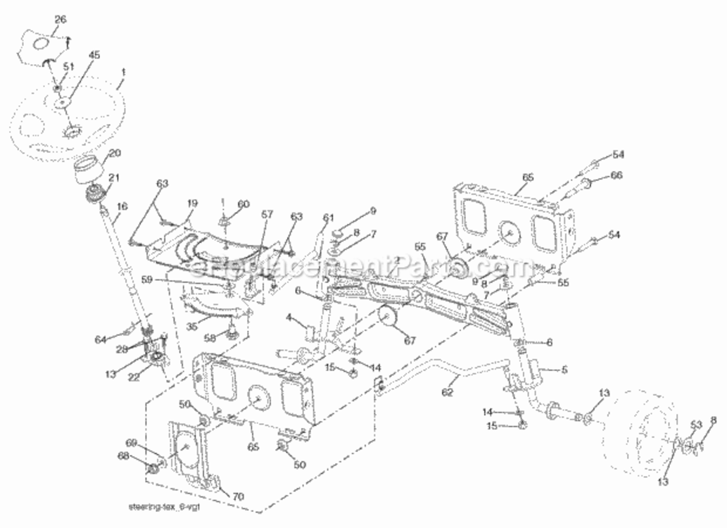 Page I Diagram and Parts List for PB24TH54YT 2007-02 Husqvarna Lawn Tractor