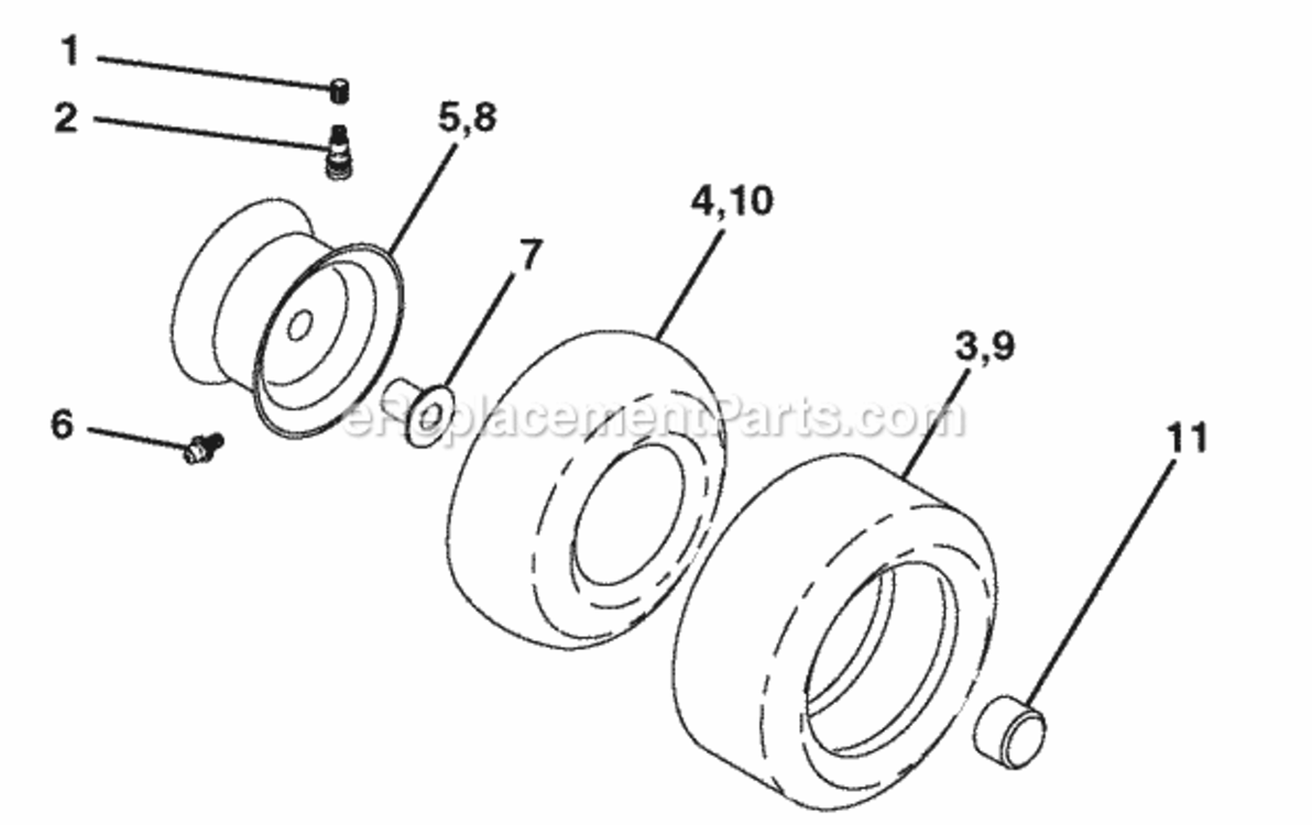 Page J Diagram and Parts List for PD24PH42ST 2006-01 Husqvarna Lawn Tractor