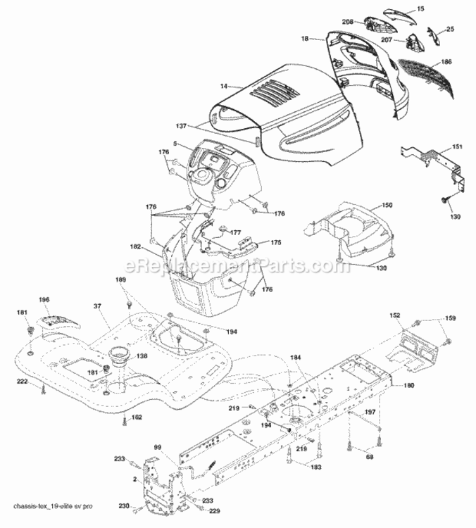 Page A Diagram and Parts List for PK20H42YT 2006-01 Husqvarna Lawn Tractor