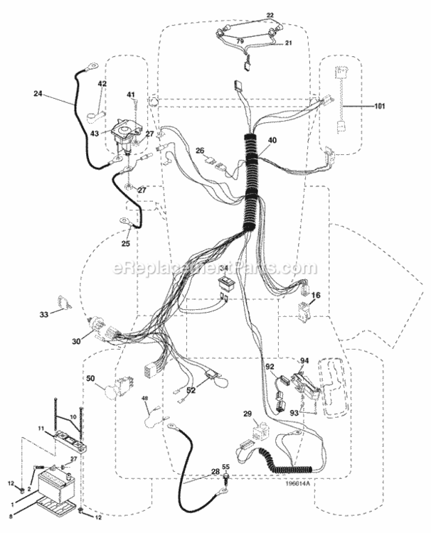 Page D Diagram and Parts List for PK20H42YT 2008-05 Husqvarna Lawn Tractor
