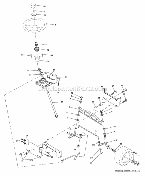 Page I Diagram and Parts List for PK20H42YT 2008-05 Husqvarna Lawn Tractor