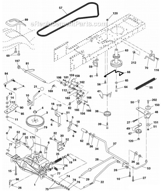Page E Diagram and Parts List for PO15538LT 96012006804 2008-05 Husqvarna Lawn Tractor