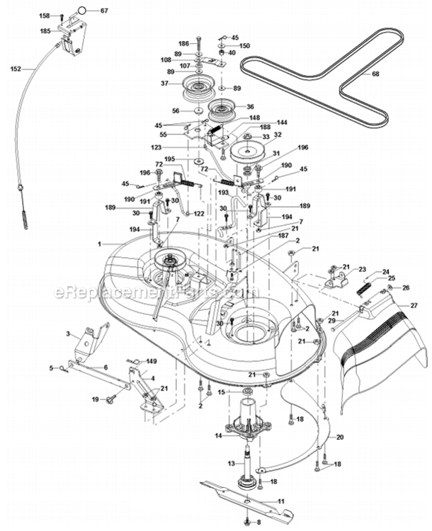 Page G Diagram and Parts List for PO15538LT 96012006804 2008-05 Husqvarna Lawn Tractor