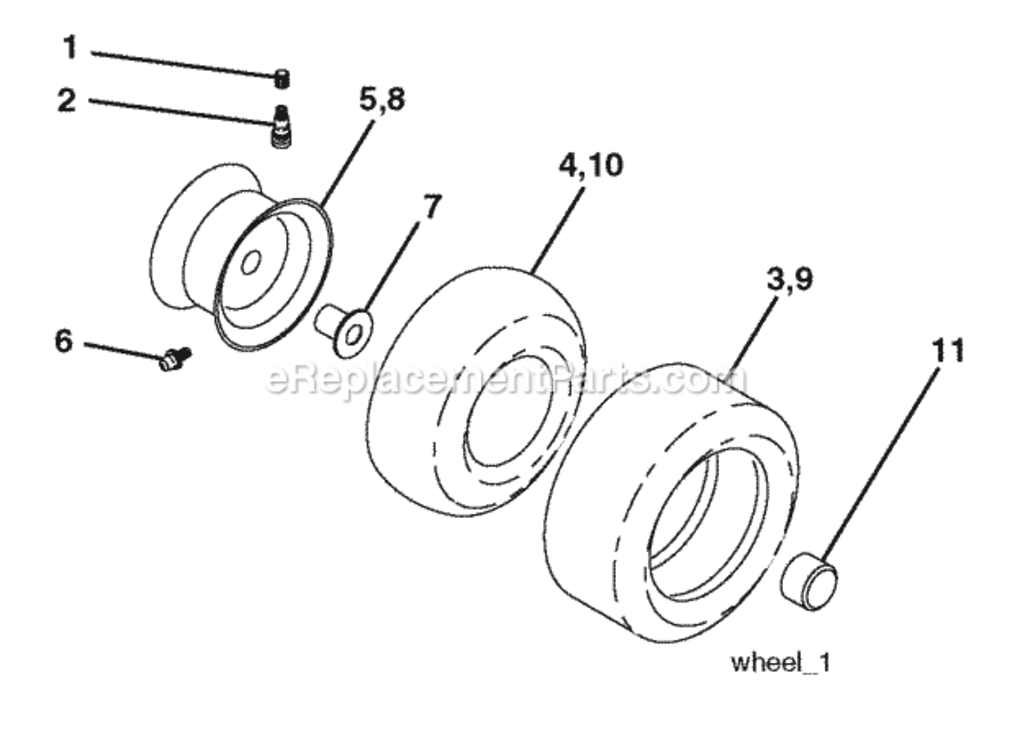 Page J Diagram and Parts List for PO15538LT 2008-09 Husqvarna Lawn Tractor