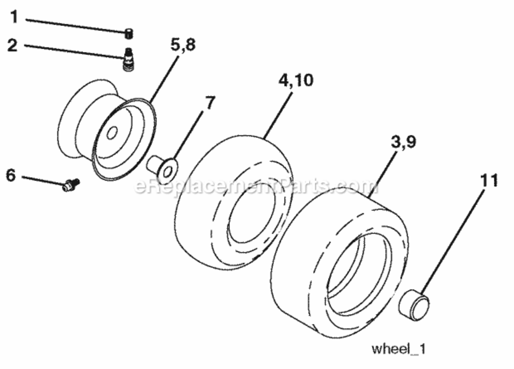 Page J Diagram and Parts List for PO15538LT 2009-12 Husqvarna Lawn Tractor