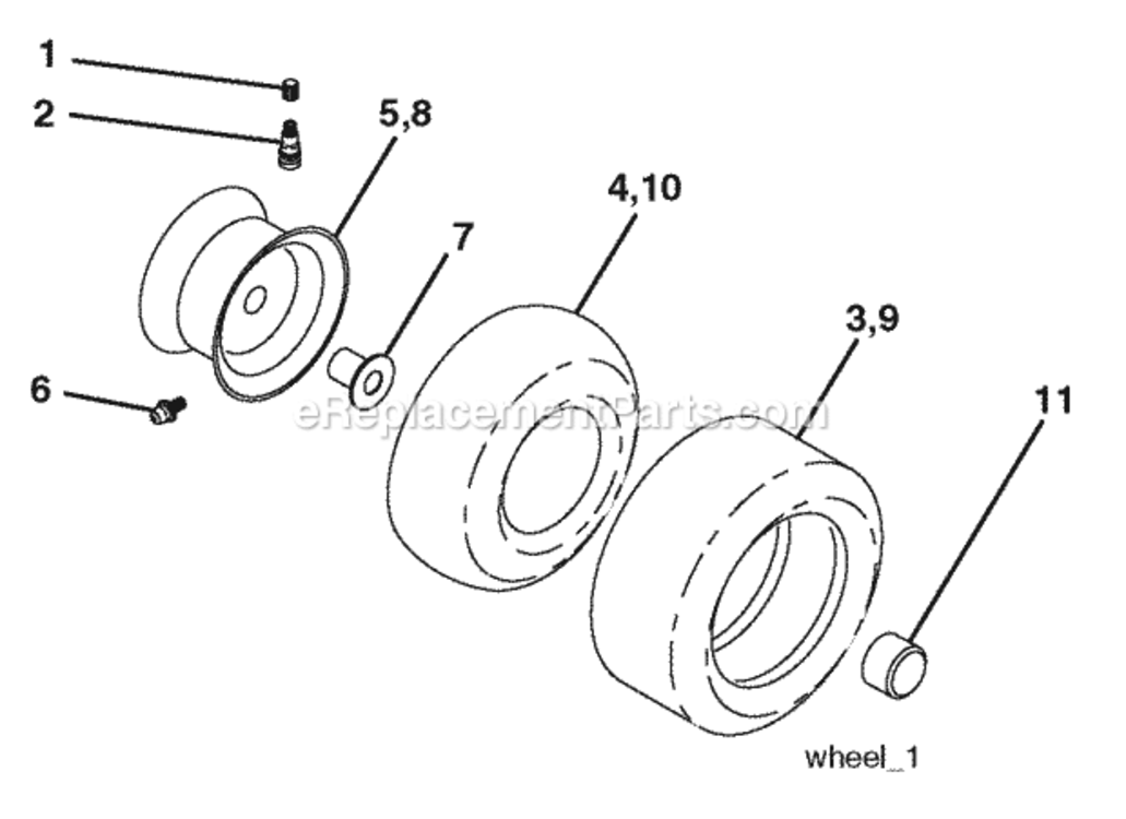 Page N Diagram and Parts List for PO15542LT 2008-05 Husqvarna Lawn Tractor