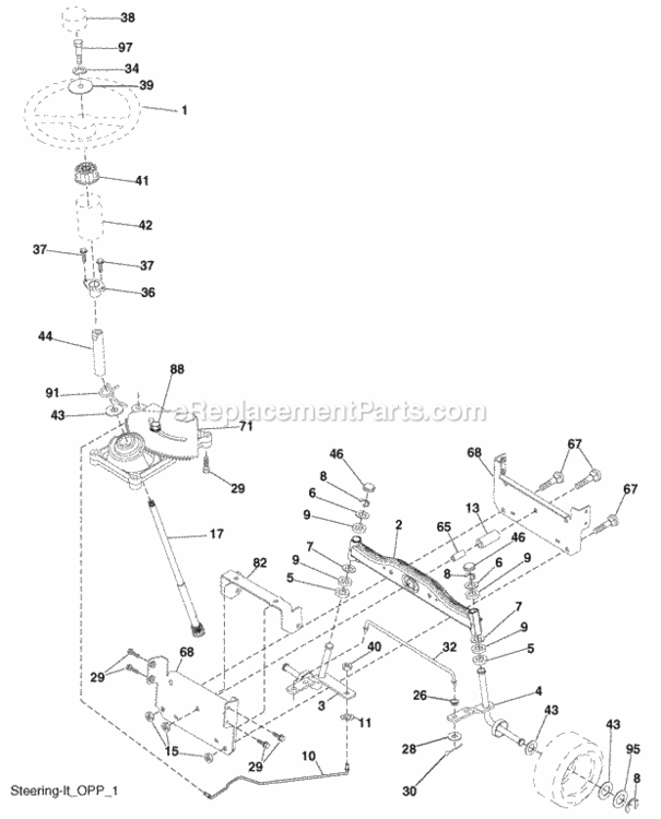 Page I Diagram and Parts List for PO17542LT 2008-01 Husqvarna Lawn Tractor