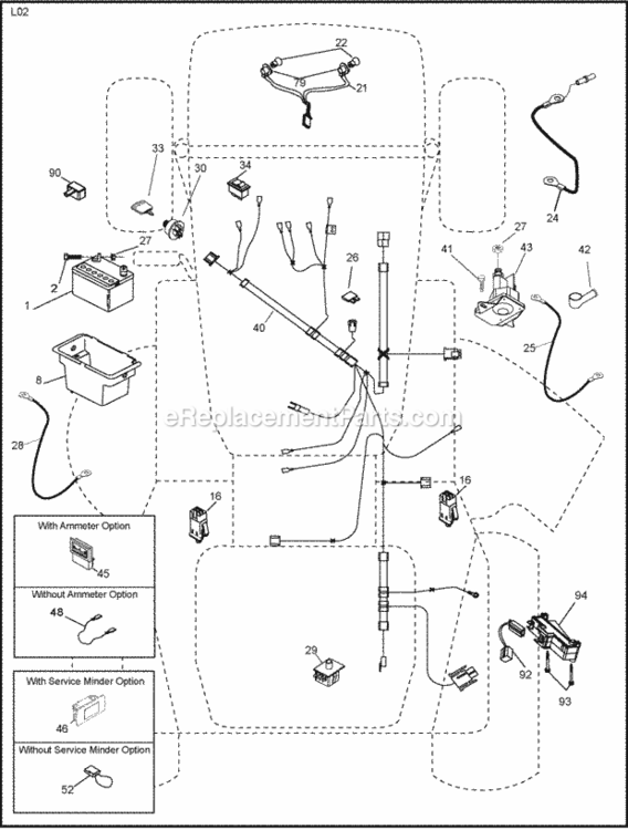 Page D Diagram and Parts List for PO17542LT 2008-09 Husqvarna Lawn Tractor
