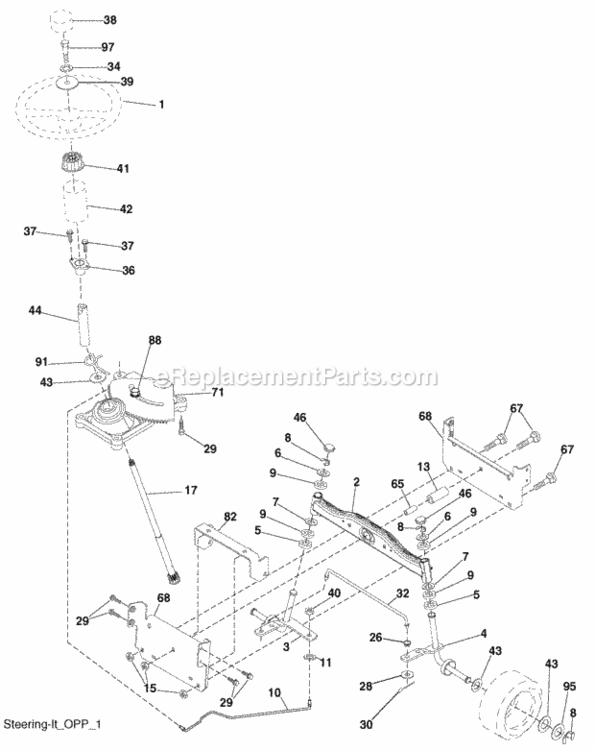Page I Diagram and Parts List for PO17542LT 2008-10 Husqvarna Lawn Tractor