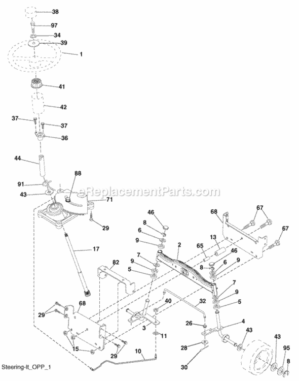 Page I Diagram and Parts List for PO17542LT 2009-11 Husqvarna Lawn Tractor