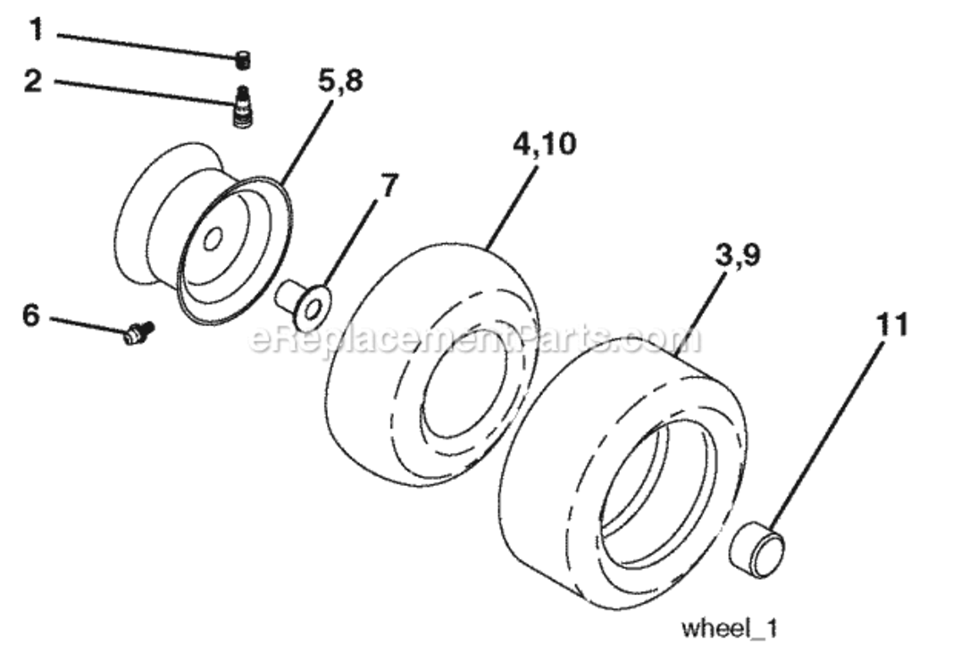 Page J Diagram and Parts List for PO17542LT 2010-02 Husqvarna Lawn Tractor