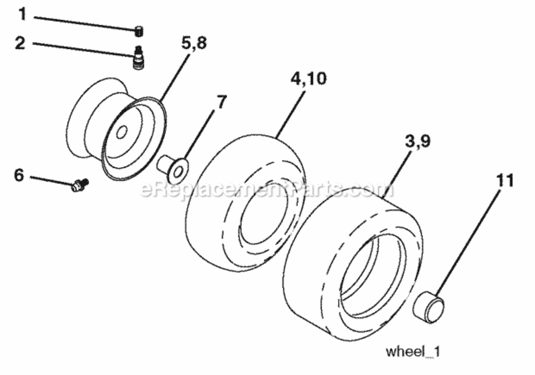 Page J Diagram and Parts List for PO18542LT 2009-09 Husqvarna Lawn Tractor