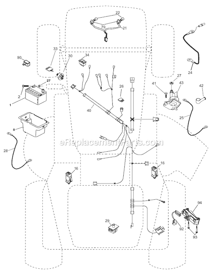 Page A Diagram and Parts List for PO19542LT 438498 Husqvarna Lawn Tractor
