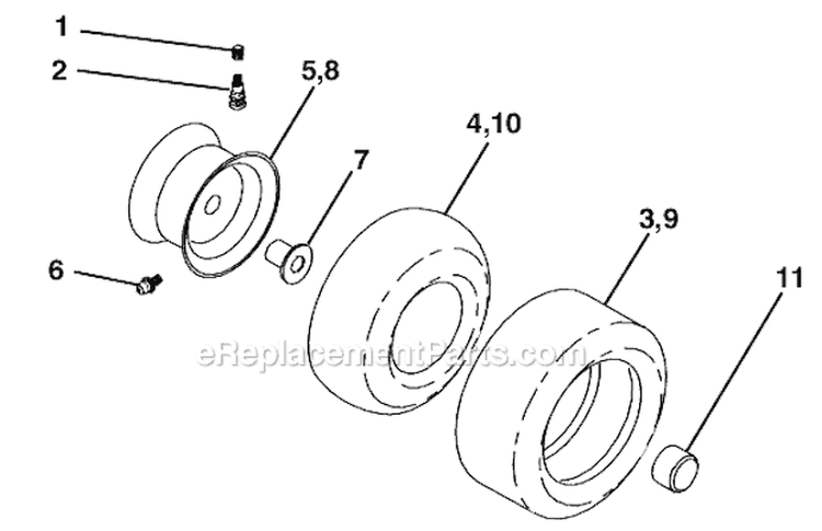 Page G Diagram and Parts List for PO19542LT 532440624 Husqvarna Lawn Tractor