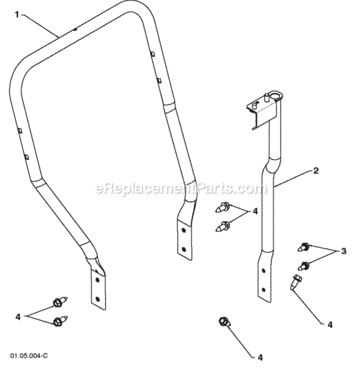 Page R Diagram and Parts List for PP1150E27 2009-07 Husqvarna Snow Blower