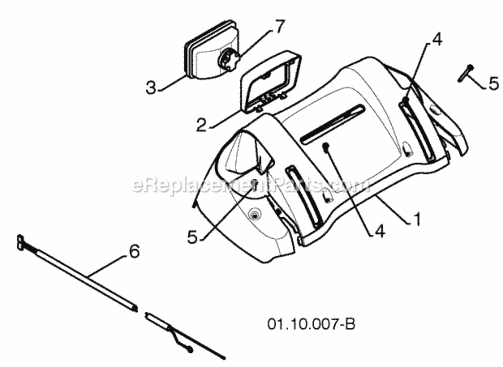 Page U Diagram and Parts List for PP1150E27 2009-07 Husqvarna Snow Blower