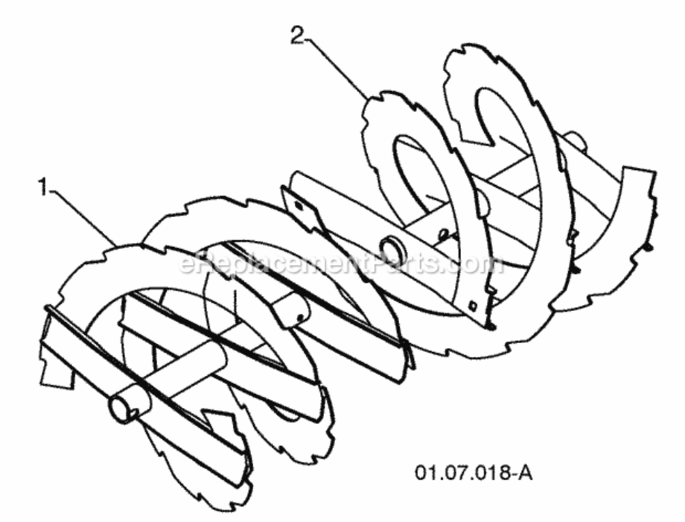 Page D Diagram and Parts List for PP1150E27 2009-07 Husqvarna Snow Blower