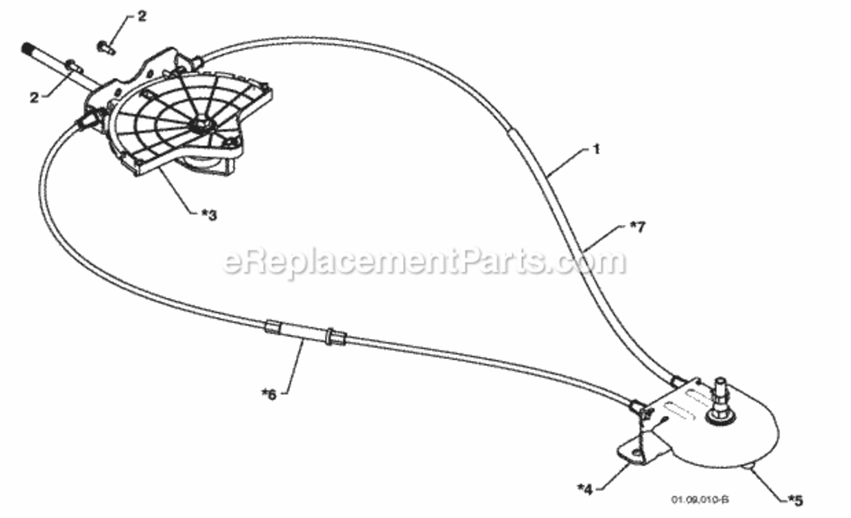 Page K Diagram and Parts List for PP1150E27 2010-06 Husqvarna Snow Blower