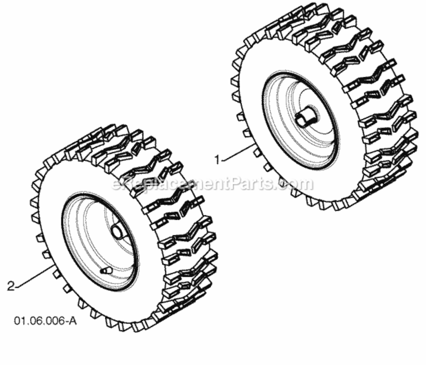 Page Z Diagram and Parts List for PP1330ES 2009-08 Husqvarna Snow Blower