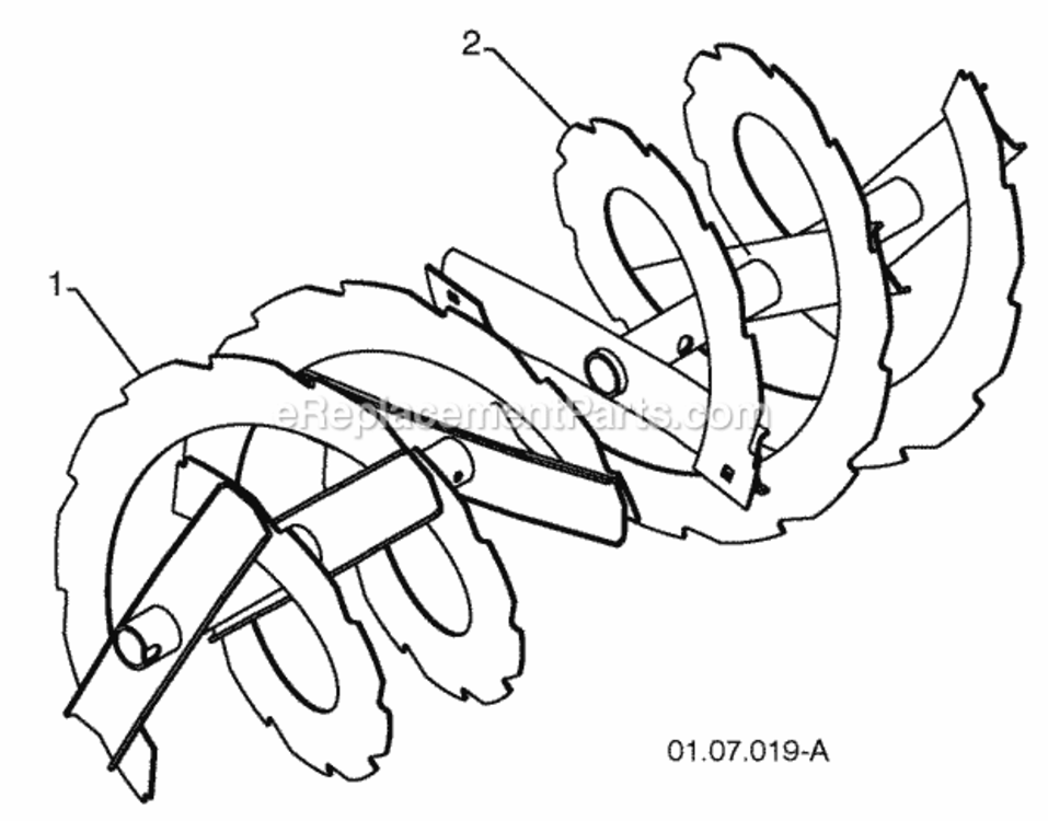 Page D Diagram and Parts List for PP1330ES 2009-08 Husqvarna Snow Blower