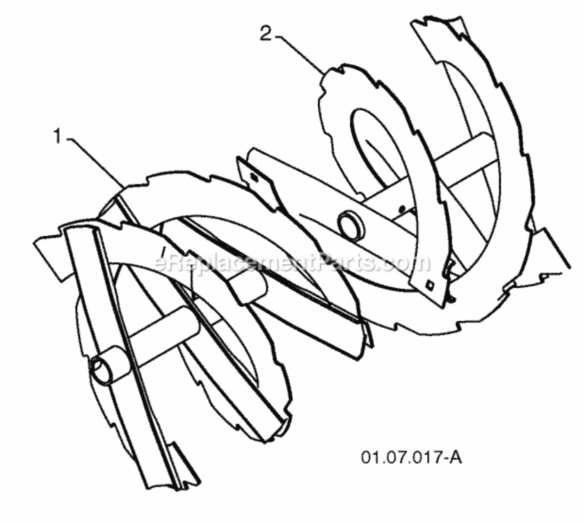 Page D Diagram and Parts List for PP208E24 2009-07 Husqvarna Snow Blower
