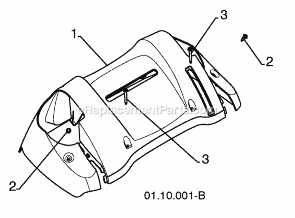 Handles Diagram and Parts List for PP208E24 2010-04 Husqvarna Snow Blower